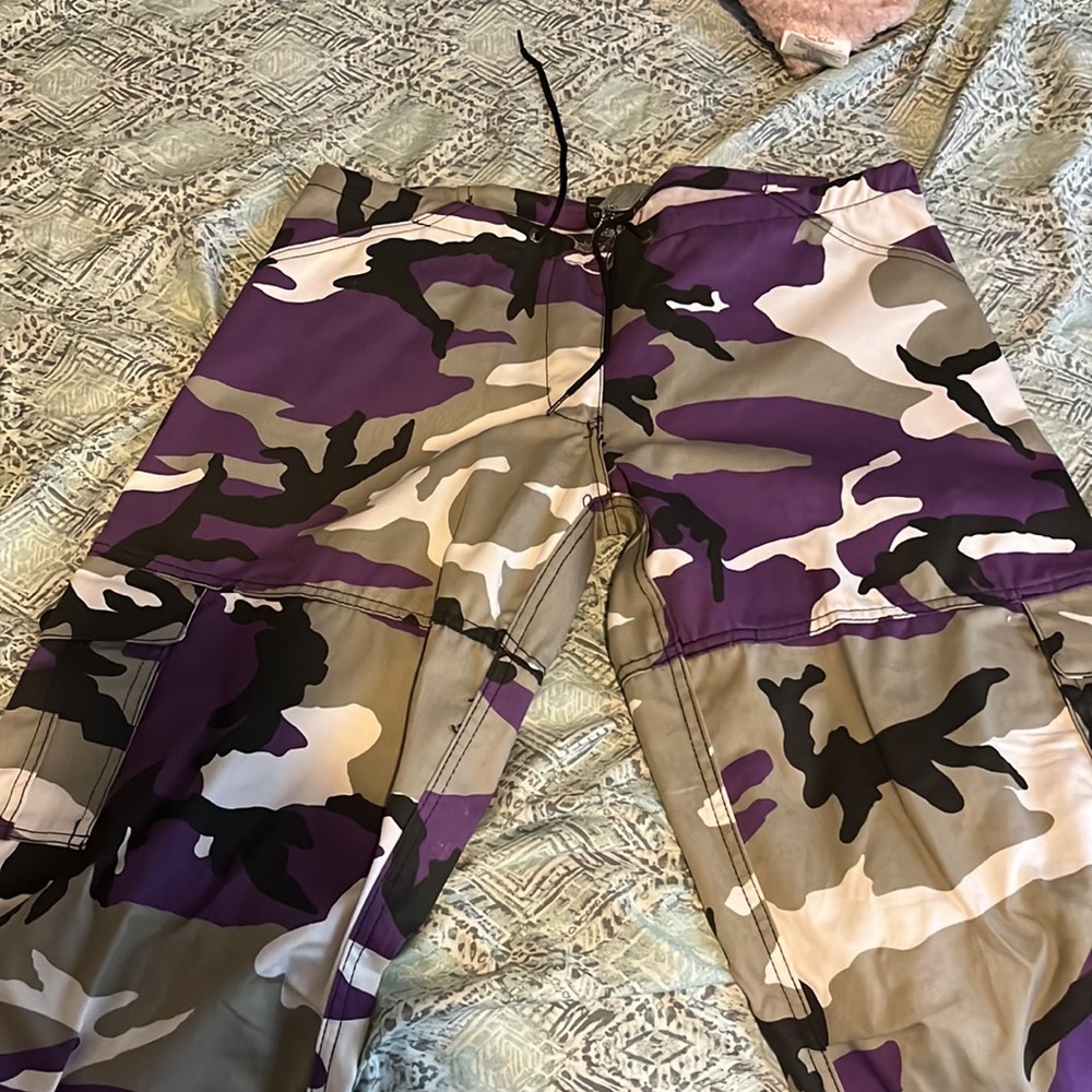 Multi color cargo pants